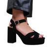 Where's That From Womens/Ladies Marcia Strappy Suede Platform High Heels