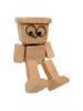 Cute Car Wood Man Shaking Wooden Man Figurine Car Decoration Small Ornaments Decor Creative Figurine Gifts for Home & Office