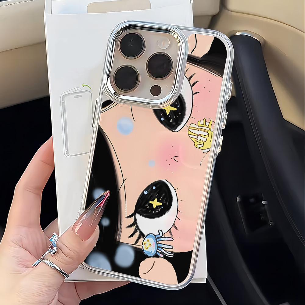 Cute Big Eyes Girl Phone Case for Vivo Y400 Y39 Y29 Y04 Y38 Y28 Y19S Y03 Y78 Y36 Y17S Y100 Y75 Y22S Y02 4G 5G Clear Soft Cover