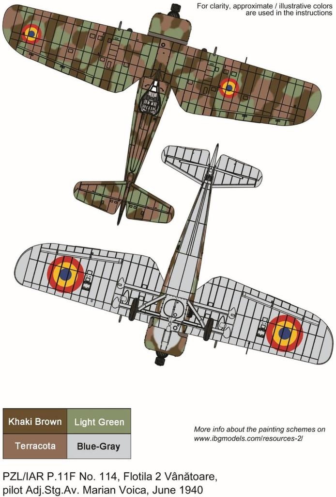 Toromodel Romanian Air Force Plastic Model Kit Decal TRMED48035 1/48 PZL/IAR P.11F Decal, Polish-Made Fighter, (Airplane)