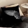 Black White Angel Wings Pillow Gifts Home Office Furnishings Bedroom Sofa Car Cushion Cover Case 45x45cm