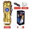 Niyang Super Bright Rechargeable Three-Eyed Long-Range Flashlight
