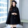 Winter Warmer Schal Damen Femme Fledermausärmel Poncho Dicke Schals und Wraps Design Weiblich Schwarz