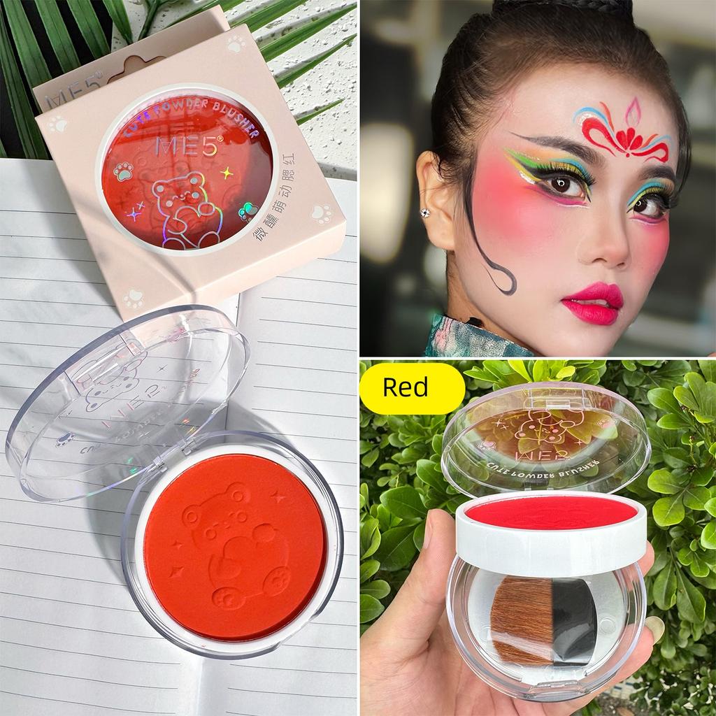 Rouge Blush Stage Makeup, Opera Performance, Studio Makeup, Long-Lasting Four-Color Matte Blush Contour Palette