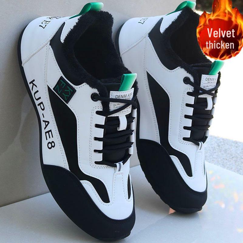 Brand Men's 2025 Waterproof Leather Sneakers - Non-Slip, Versatile Casual Shoes for Spring and Autumn
