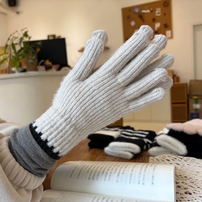 Women's Korean Style Fingerless Knit Gloves