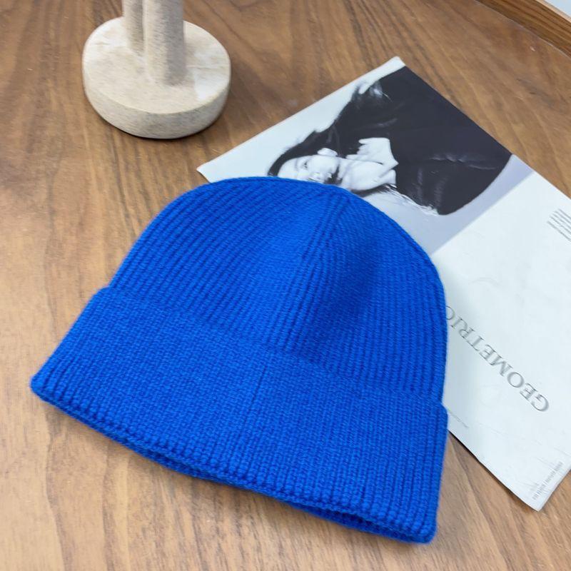 Knitted Hat, Can Add Logo Autumn and Winter Cashmere Warm and Cold Hat Men's and Women's Pullover Wool Hat Embroidery Cold Hat
