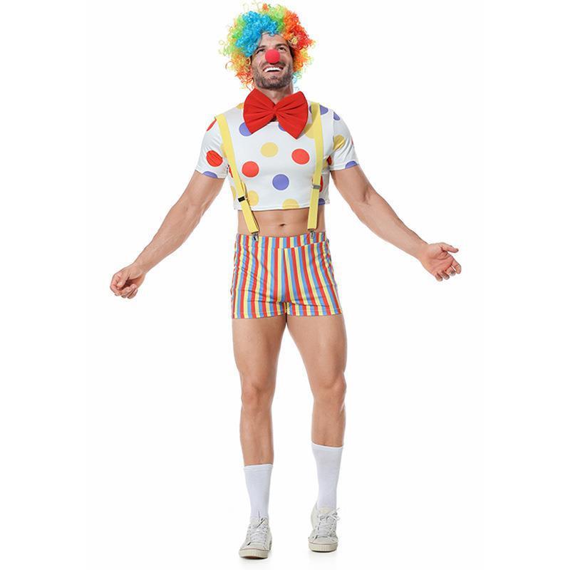 Joker Comic Halloween Cosplay Carnival Magic Role Play Makeup Ball Costume Stage