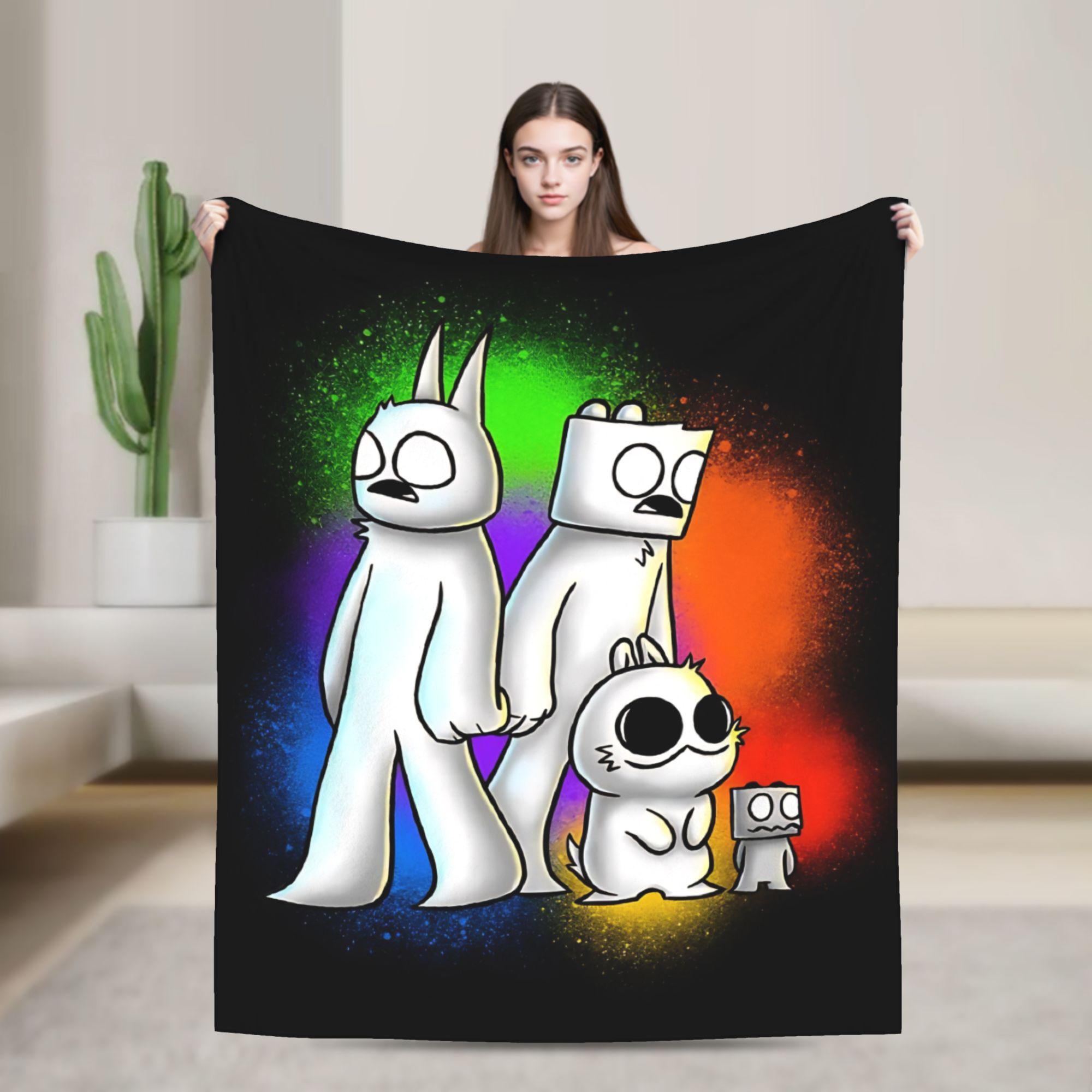 

Drawcember 5 of 31 Two little guys Flannel Blankets Warm Throw Blanket for Home Decor Travel Novelty Bedspread Sofa Bed Cover 30x40in