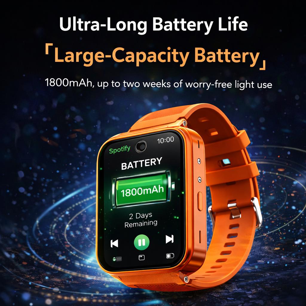 4G Smart Watch Phone UBABAI Android 12 4G Dual SIM 8GB+256GB WIFI GPS