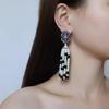 Chinese Style Multi-Treasure Pavilion Detachable Enamel Earrings for Women - Luxurious, Exquisite, and Fashionable