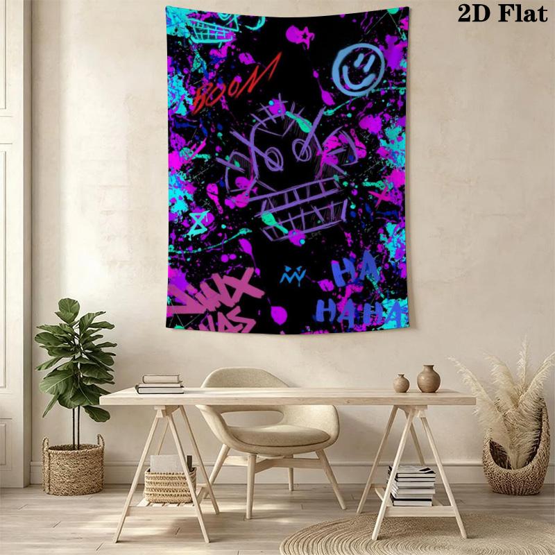 Vivid Graffiti Pattern Home Decor Tapestry, Wall Hanging, Decorative RV Wall Cloth.SGT0917523
