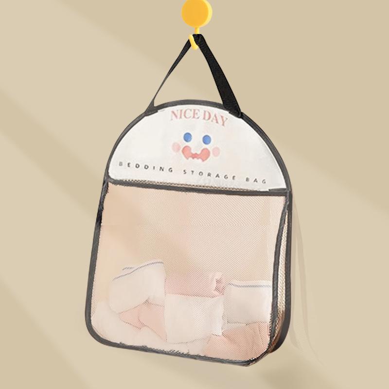 Hanging sundries storage mesh pocket underwear socks storage hanging bag wardrobe storage bag door storage wall hanging bag