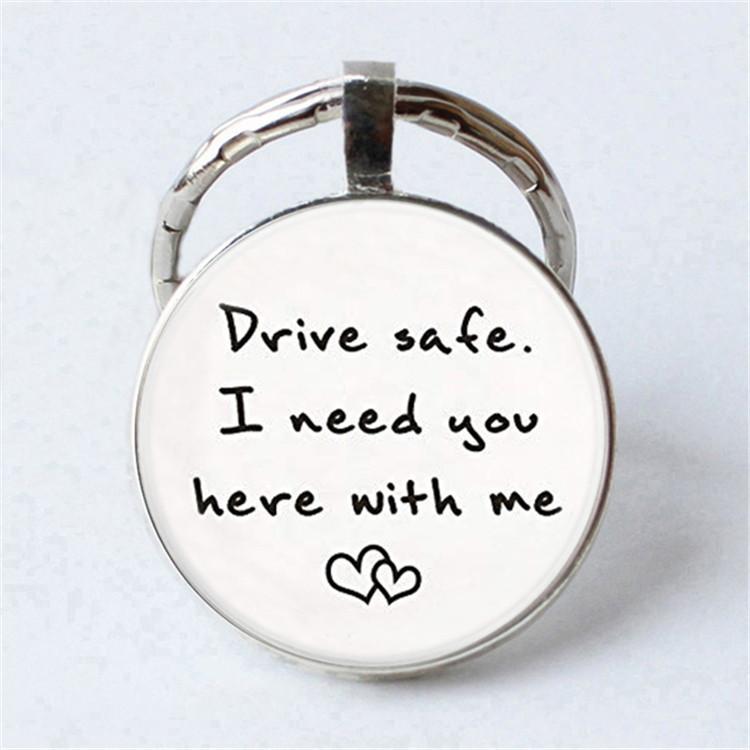 Keychain Accessories Pendant Floral Thanksgiving Text Good Friends Retro Personalized Keychain Gift Pendant