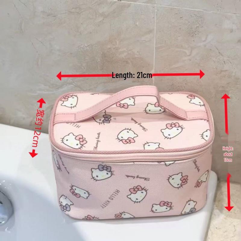 Kitty Print Large Storage Tote & Makeup Bag