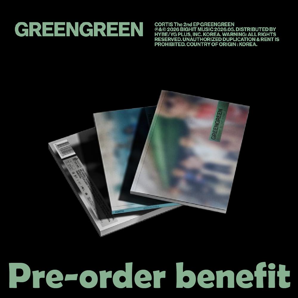 Pre-order CORTIS The 2nd EP GREENGREEN Album Standard ver. & SHOP POB