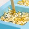50pcs 8X8.5Cm Gold Sheets Imitation Gold Leaf Shiny Craft Decoration For Wood Ceramic Glass Metal Fabric Diy Projects Art Foil