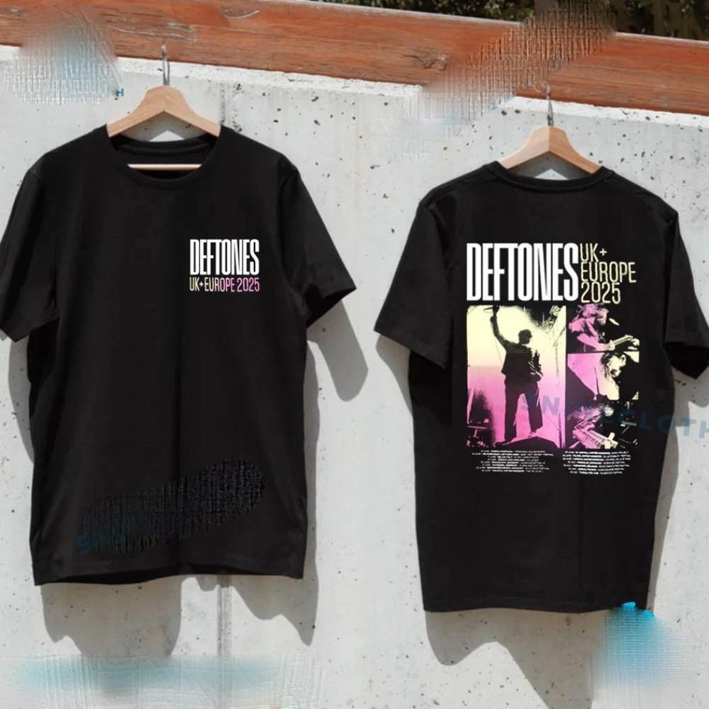 Deftones UK + Europe 2025 Tour Merch T-shirt All Size S-4XL