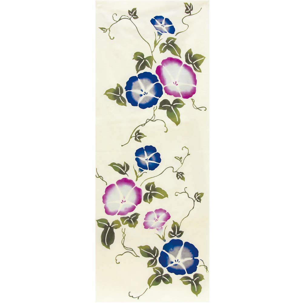 Wabunka Tenugui Hand Summer Authentic Made in Japan Morning Chū-sen Towel, Pattern, Dyed, (Climbing Glory)
