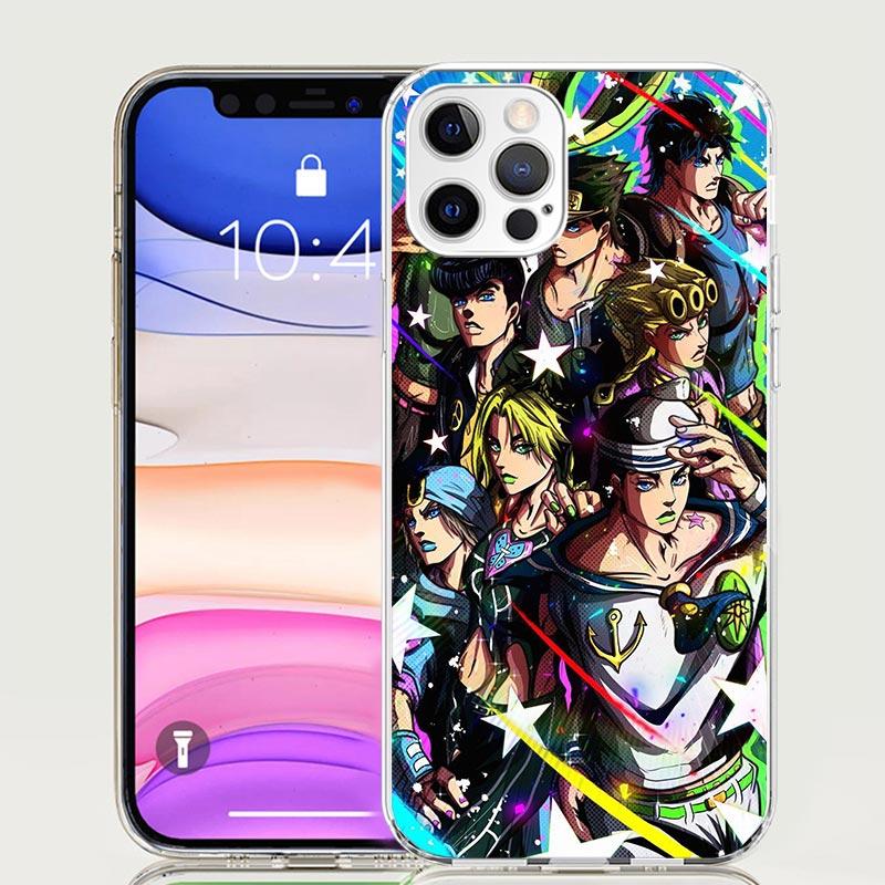 JoJo's Bizarre Adventure Hot Anime Phone Case For iPhone 17 Air 16 15 Plus 11 14 Pro Max 13 Mini 12 7 8 + SE Pattern Art Customi