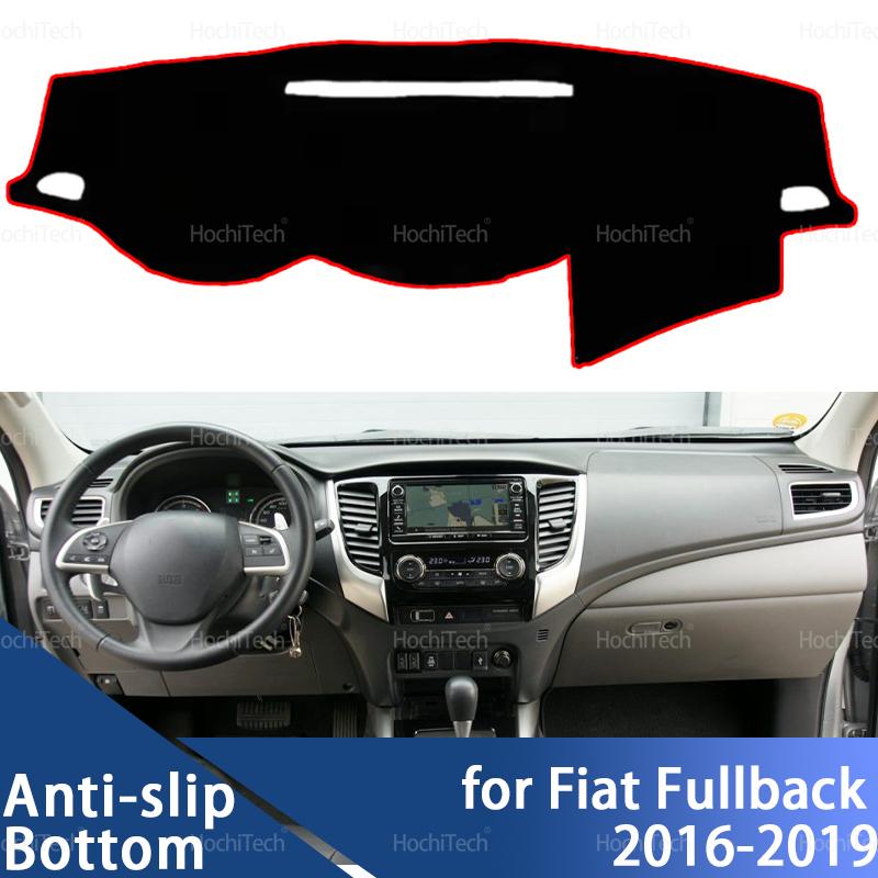 For Fiat Fullback 2016- Dashboard Cover Avoid Light Anti-Slip Anti-dirty Mat Pad Sunshade Dashmat Protect LHD RHD