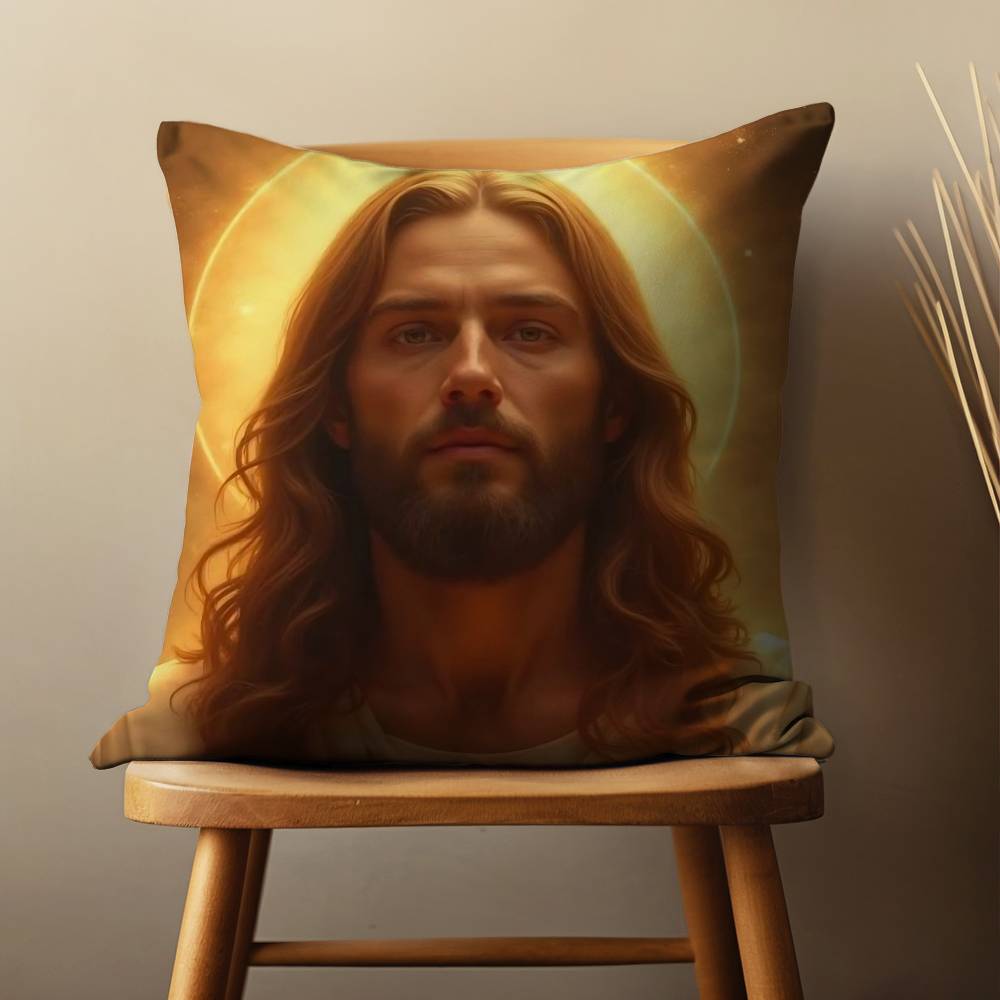Jesus Glaube Erlöser Kunst Kissenbezug Für 45x45cm,55x55cm,30x30cm Für Heim Schlafzimmer Dekoration Und Schutz