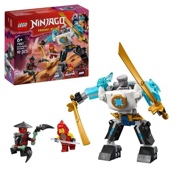 LEGO NINJAGO 71827 La Super Armure Robot De Zane - Jeu De Rôle Ninja Pour Garçon Dès 6 Ans