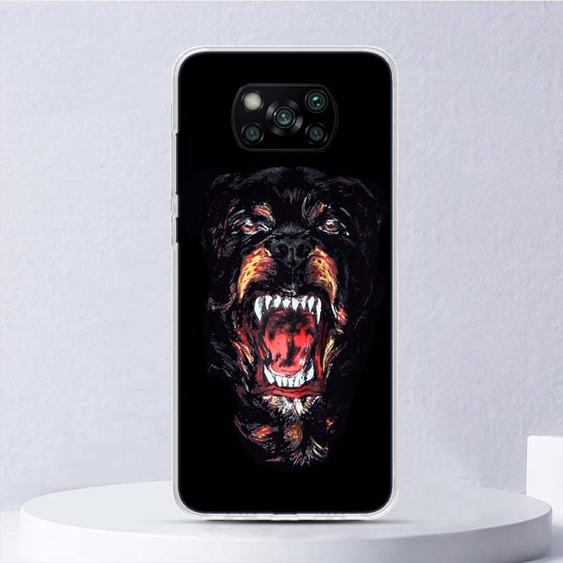 Rottweiler Dog Soft Case For Xiaomi Poco X7 X6 X5 X4 X3 Nfc F7 Ultra F6 F5 Pro Phone Cover F4 Gt F3 M5S M4 M3 M5 M6 Coque