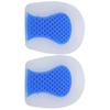 Cellular Silicone Heelpiece Heel Pad Damping Heighten Insole Pain Relieve Mat LinerL