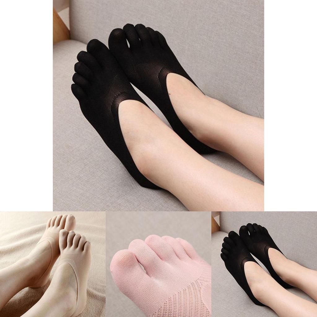 Luxuriöse Mode Damen Baumwollmischung Spitze Rutschfest Unsichtbare Low Cut Socken für Komfort