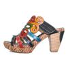 Johnature Genuine Leather Women Shoes Mixed Colors Sewing Outside Slides Women Slides
