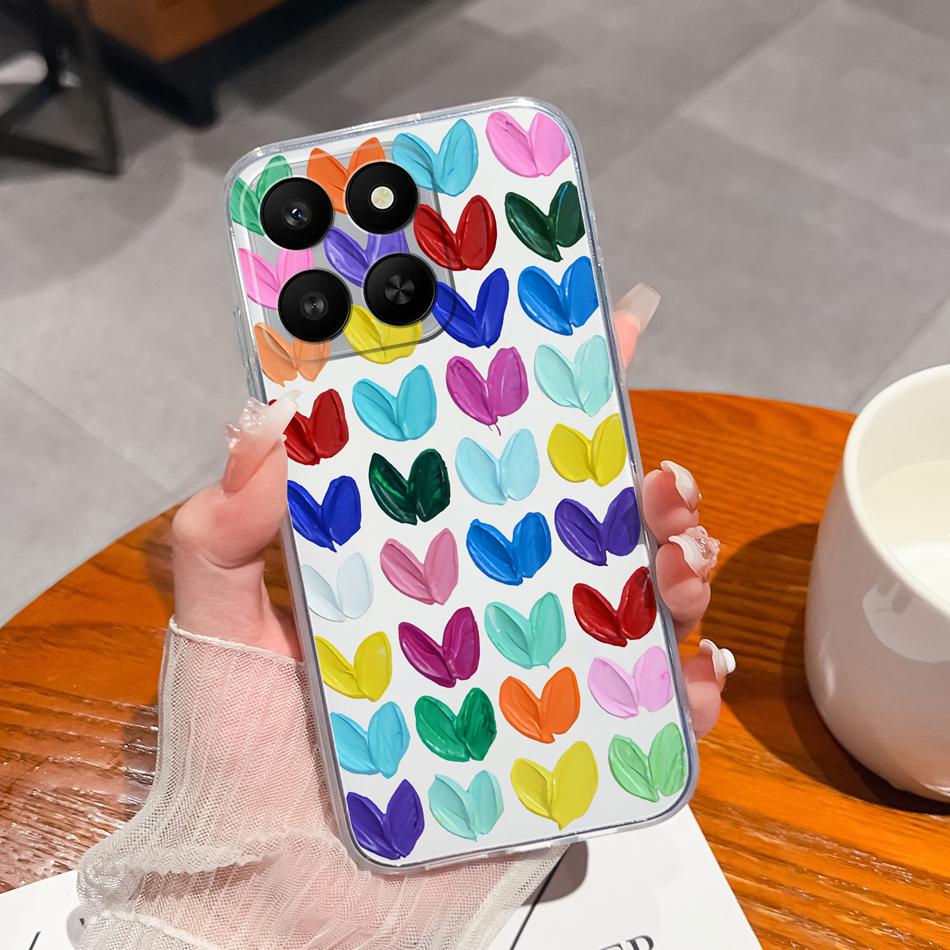 For Honor 400 Smart Phone Case Leisure Style Patterns Soft Silicone TPU Transparent Lightweight Cover For Honor400 Smart Bumper
