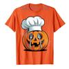 Jack O Lantern Spooky Kitchen Pumpkin Chef Halloween T-Shirt Novelty Gift Humor Funny Halloween Party Clothes Y2k Streetwear Tee