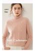 2024 Women's High Neck Cable Knit Cashmere Sweater - Thick, Warm, Short Base Layer for Autumn/Winter