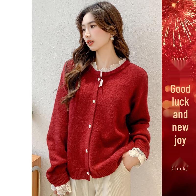 

Mokana Women s Elegant Long-Sleeve Knit Sweater One Size