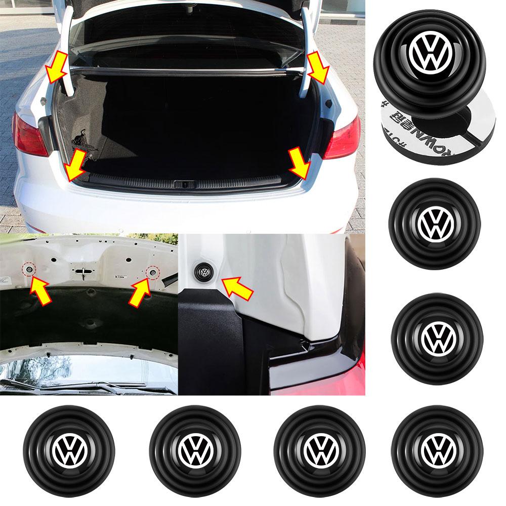 Valve Stems Caps Car Door Trunk Anti-shock Buffer Protector Pad Sticker For Volkswagen VW Golf Polo Tiguan Lavida Touran Passat zk5