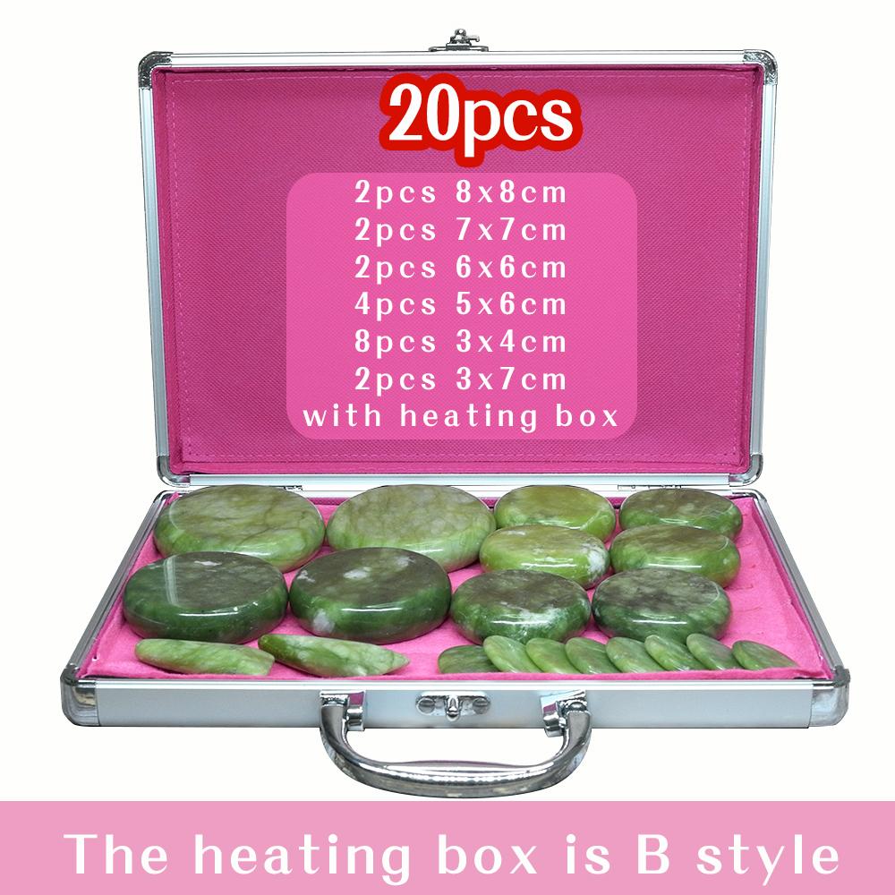 Tontin Hot Stone Massage-Set, Heizbox, lindert Stress, Rückenschmerzen, Gesundheitsfürsorge, Akupressur, Lava-Basaltsteine ​​für das Gesundheitswesen