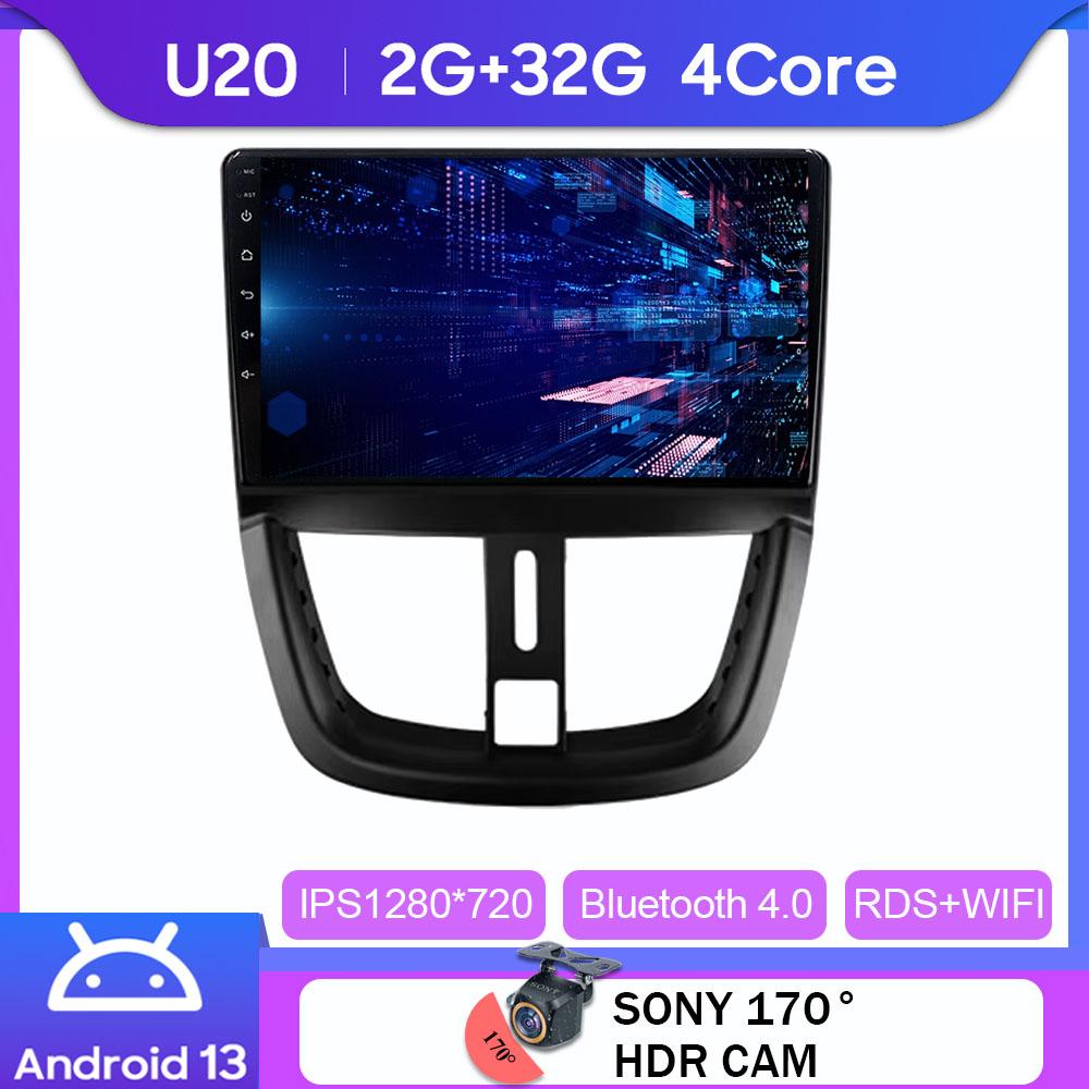 2 Din Android Radio Car Multimedia Player Wireless Carplay GPS WIFI For Peugeot 207 CC 207CC 2006 2007 2008 2009-2015 Auto WIFI