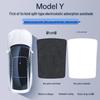 Tesla Model Y & 3 Sunroof Suede Sunshade: Electrostatic Adsorption Sun Protection & Heat Insulation