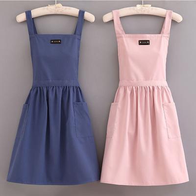 Soft Cotton Kitchen Cooking Apron With Cross Back For Cooking Catering Work Commercial Restaurant The Size Can Be Customized