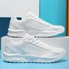 2025 Hot Selling Solid Color Mens Sports Shoes Simple Elastic Lightweight Running Shoes Outdoor Wear-resistant Walking Shoes