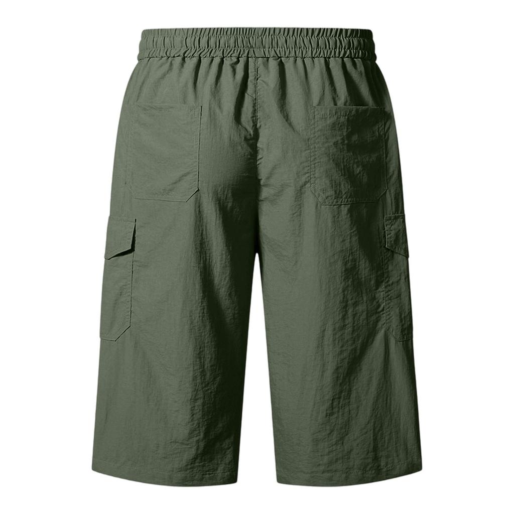 Men's Casual Cargo Shorts Lightweight Breathable Knee Length Summer Shorts with Multiple Pockets for Outdoor Activities and Everyday Wear