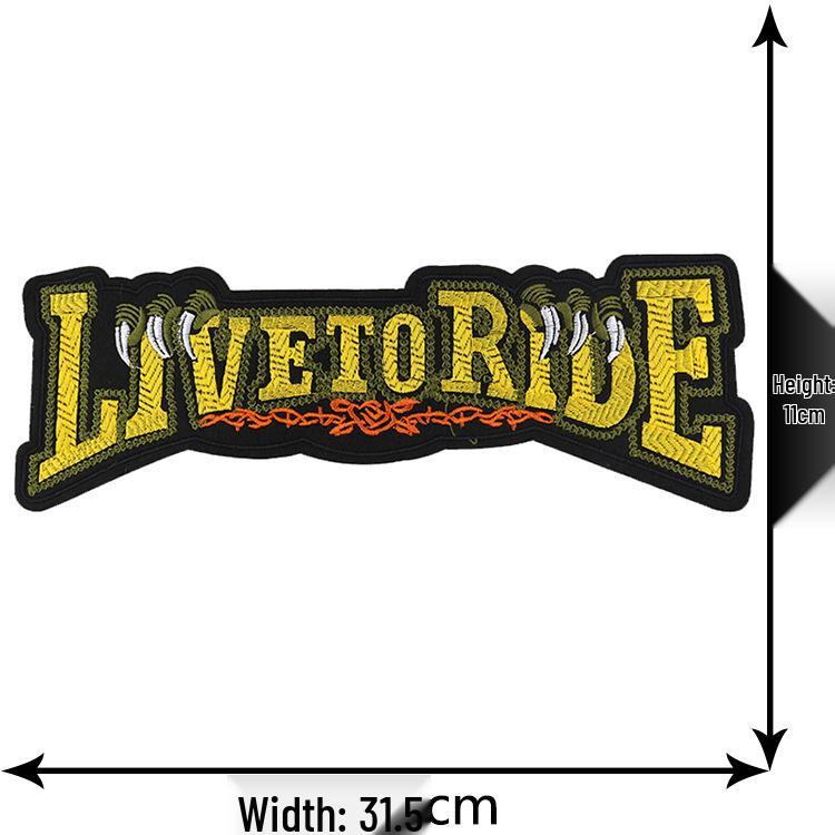 

Large Embroidered Eagle Patch for Motorcycle Jacket Decoration