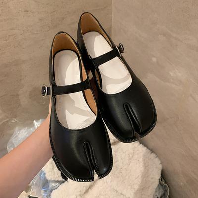 Fashion Women's Shoes High Quality Leather Split Toe Mary Jane Shoes Comfortable Low Heel Women Shoes Lolita