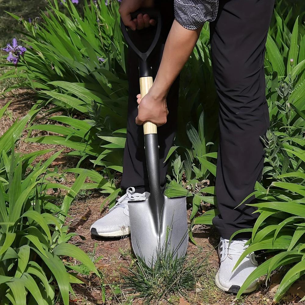 Pala da Scavo 35,8/50,5 cm Pale in Acciaio al Manganese Paletta per Bambini Pala da Giardino Impermeabile Antiruggine per Esterno Spiaggia Campeggio