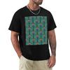 Glitz Art Deco Peacock Feathers TShirt Active Sports Short Sleeve Cotton Shirt