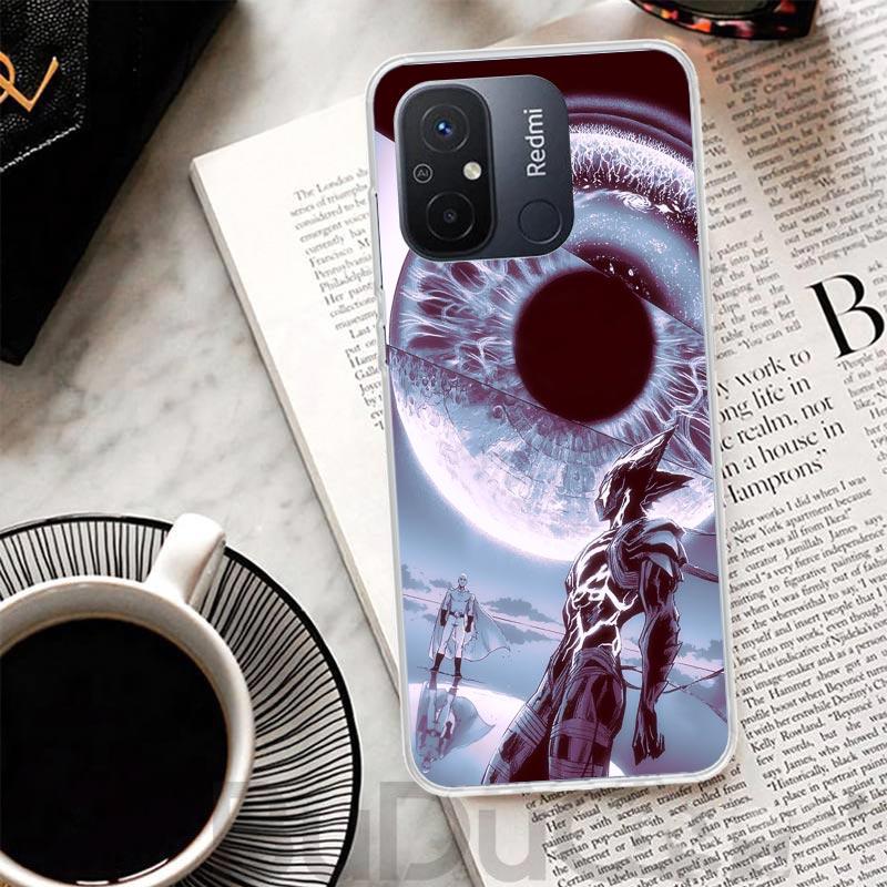 One P-Punch-Man Garou Cover For Xiaomi Redmi 14C 13 13C 12 12C 10 10C 9 9C 9T 9A Phone Case 10A 8A 8 7A 7 6A 6 Pro K70 K60 K40 1