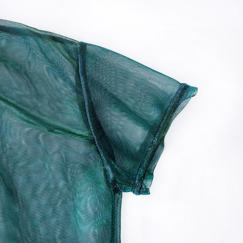 Maglia da uomo con paillette, metallizzata, lucida, da uomo, a maniche corte, per feste, per discoteca, per feste e feste, argento, M Maglia da uomo con paillette, metallizzata, lucida, da uomo, a maniche corte, per feste, per discoteca, per feste e feste, argento, M