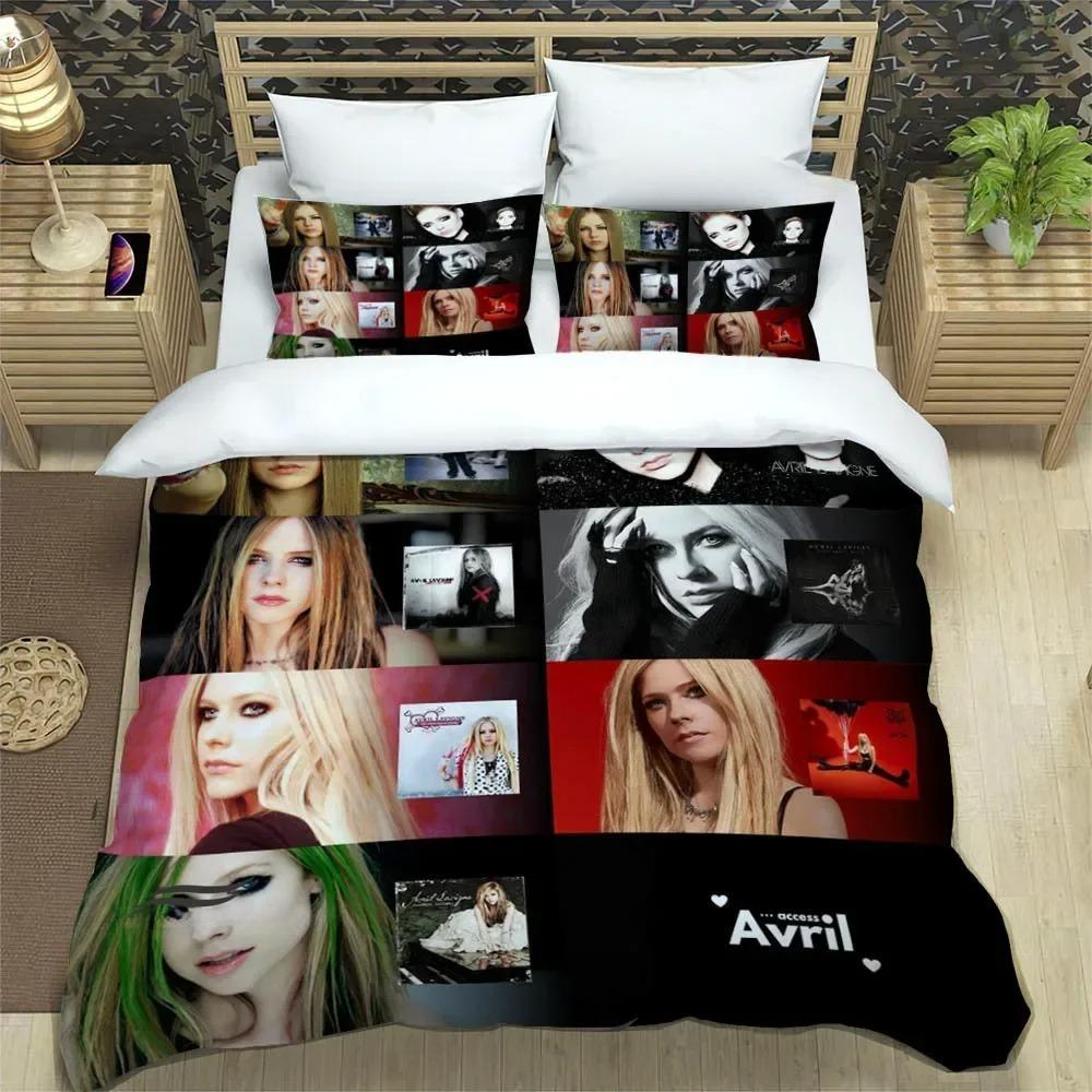 2026 Avril Lavigne Bedding Set Single Twin Full Queen King Size Bed Set Adult Bedroom Duvetcover Sets Personality Bed Sheet Set