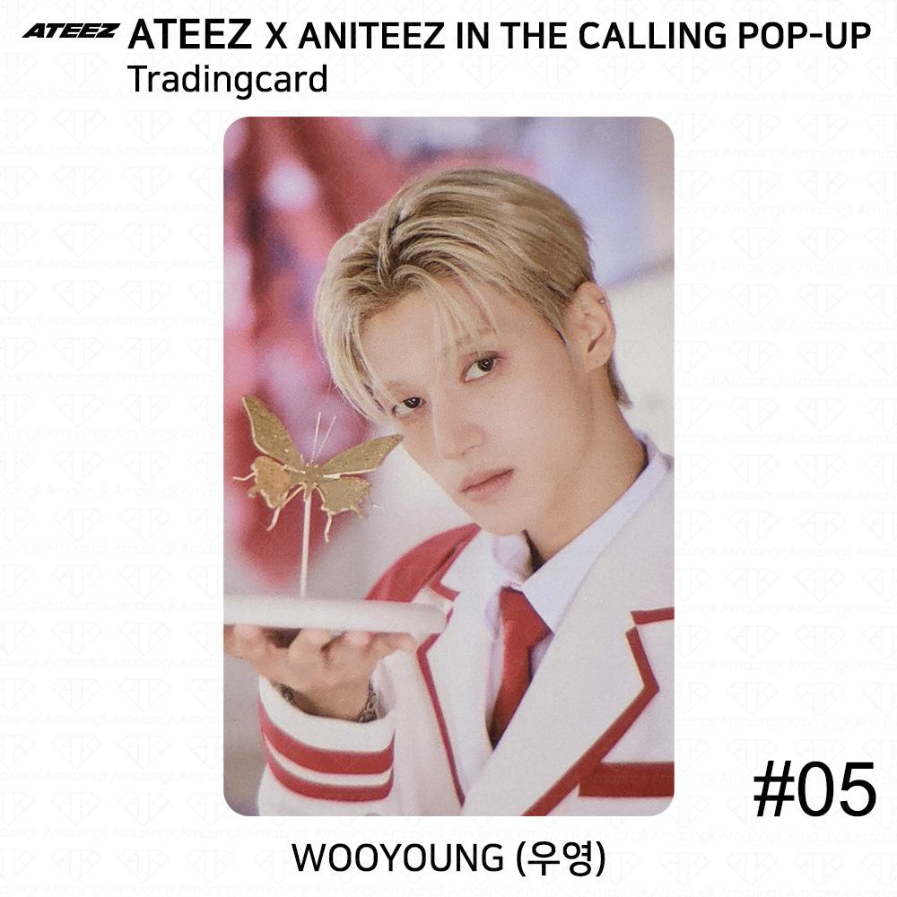 

ATEEZ X ANITEEZ В ПРИЗЫВЕ ПОП-АП MD Торговая карточка Юнит KPOP K-POP Сонхва Wooyoung #5
